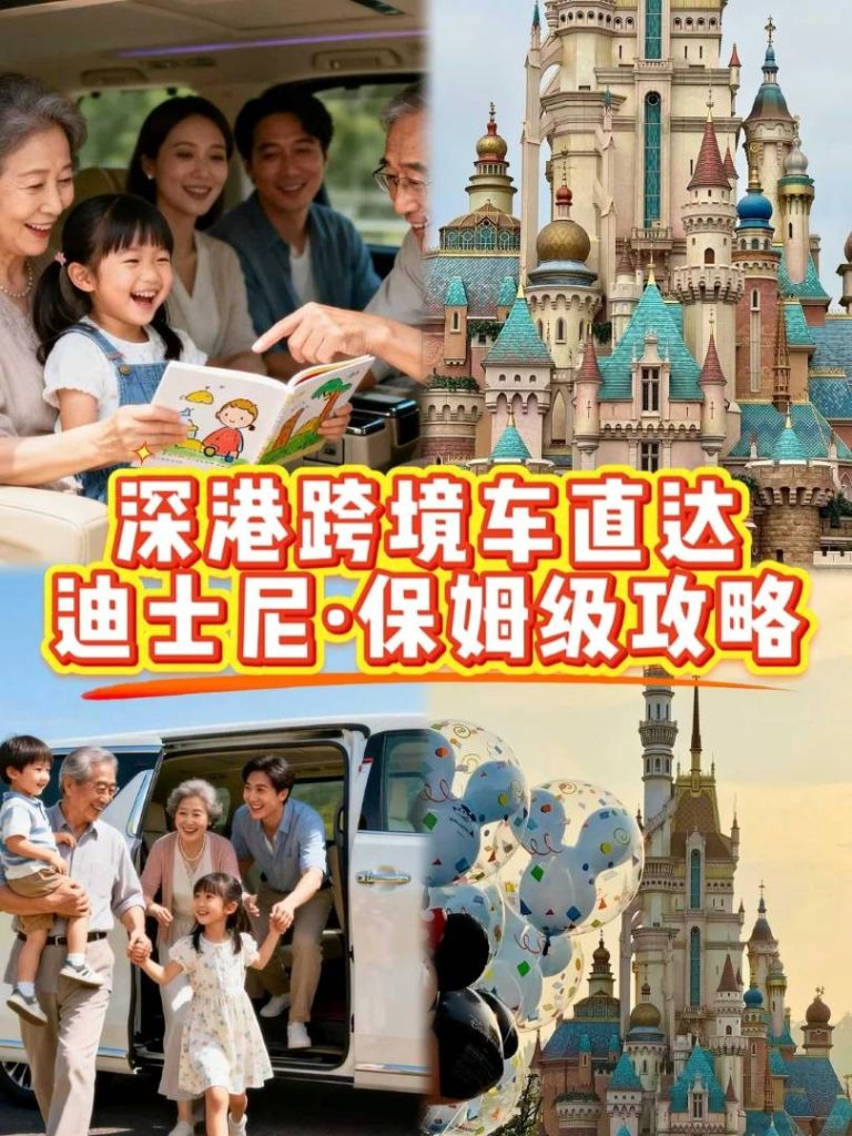 别再拖箱挤地铁了！深圳直达香港迪士尼的“神仙”包车攻略