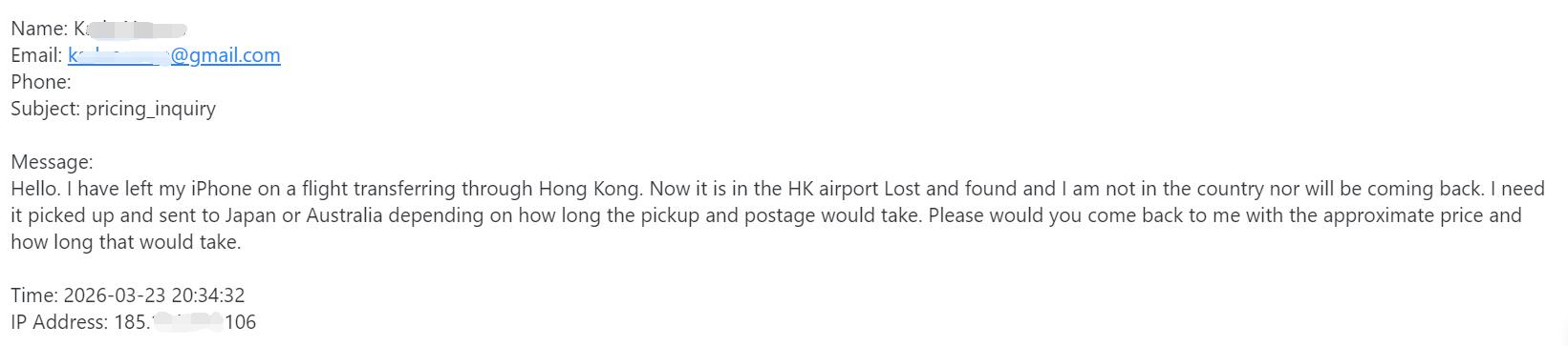 Rescuing a Lost iPhone from Hong Kong to Tokyo